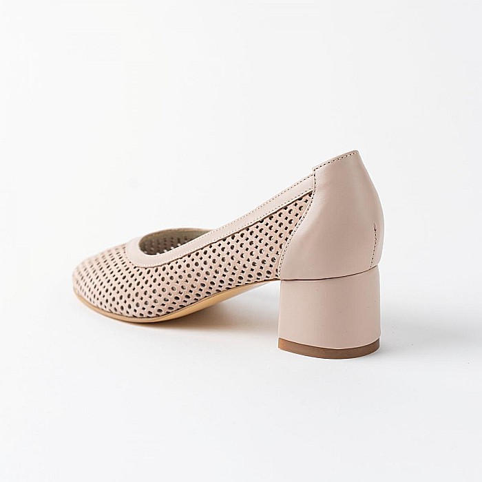 Pantofi perforati cu toc mediu DM 2211 [3]