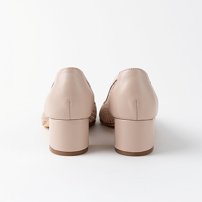 Pantofi perforati cu toc mediu DM 2211 [5]