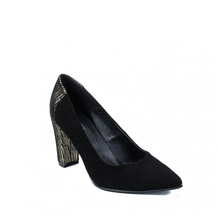 Pantofi pumps cu toc metalizat DM2124 [3]