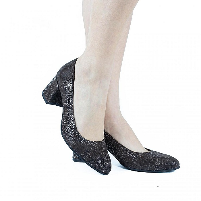 Pantofi pumps cu toc patrat DM2008 [5]