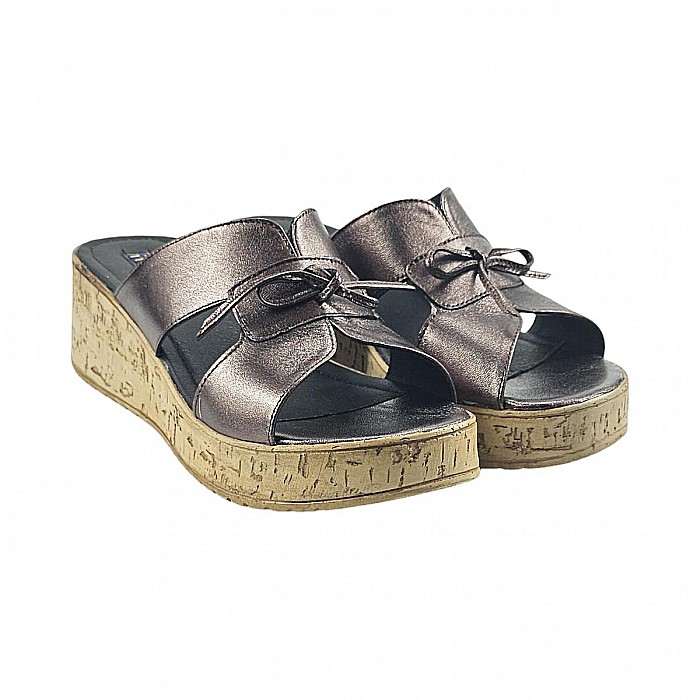 Saboti din piele pe talpa ortopedica DM2514 [4]