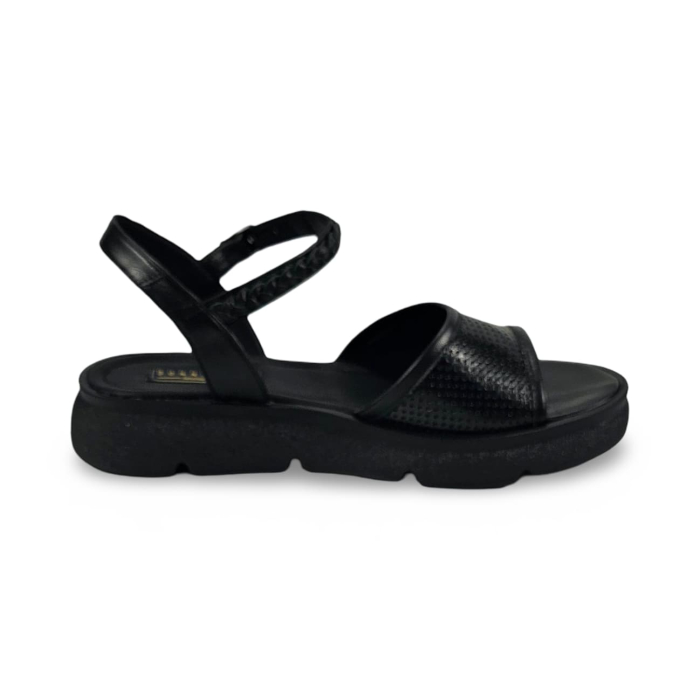 Sandale casual piele naturala neagra DM 2640 [2]