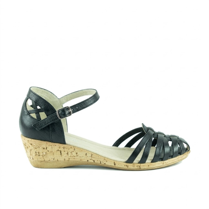 Sandale cu talpa ortopedica DM 1726 negru [3]