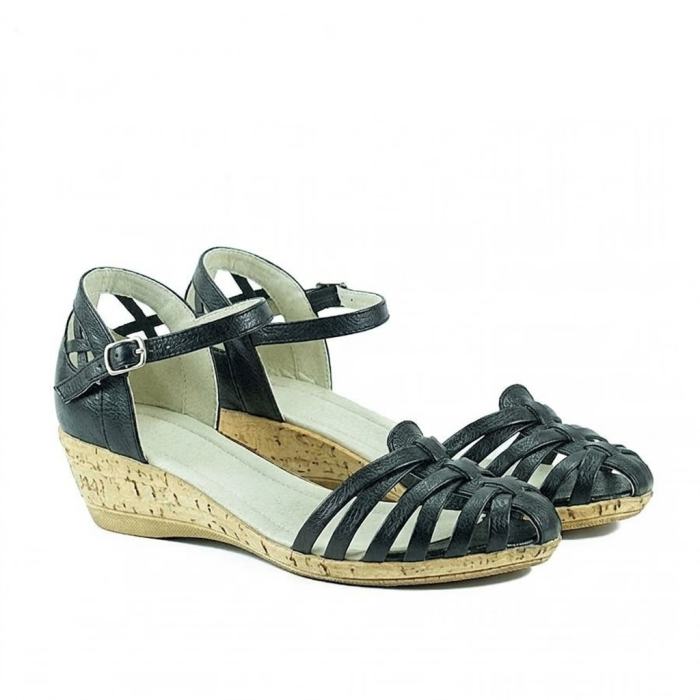 Sandale cu talpa ortopedica DM 1726 negru [2]