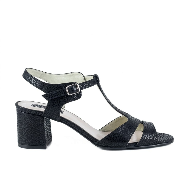 Sandale cu toc mediu DM 1717 negru [4]