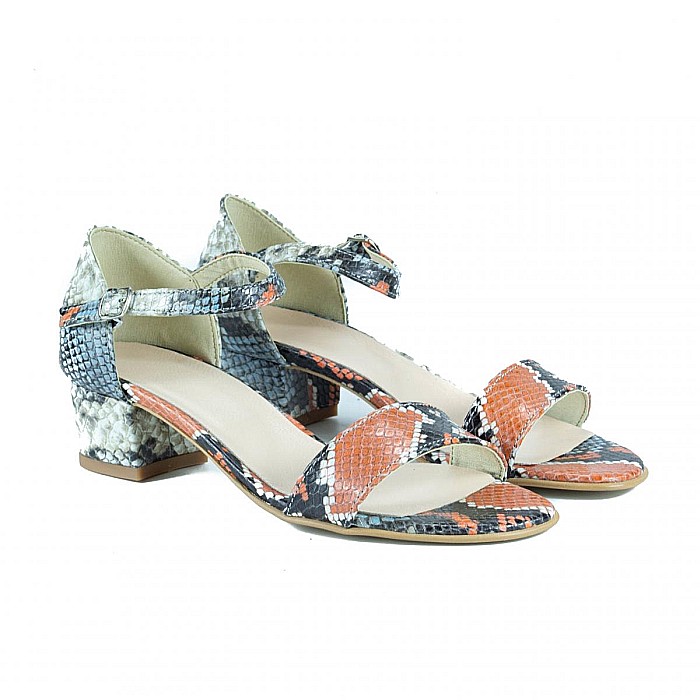 Sandale cu toc mediu DM1822 snake [5]
