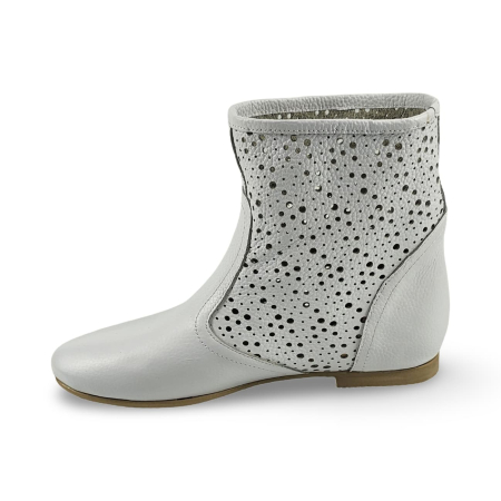 Cizme primavara-vara - Cizme primavara-vara din piele DM 2113 alb