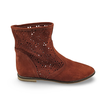 Cizme primavara-vara - Cizme primavara-vara din piele DM 2114 caramiziu