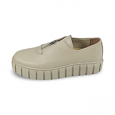 Incaltaminte sport casual - Pantofi casual din piele naturala DM 2520 Bej