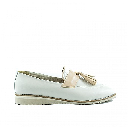 Pantofi cu talpa joasa - Mocasini cu ciucuri DM2204