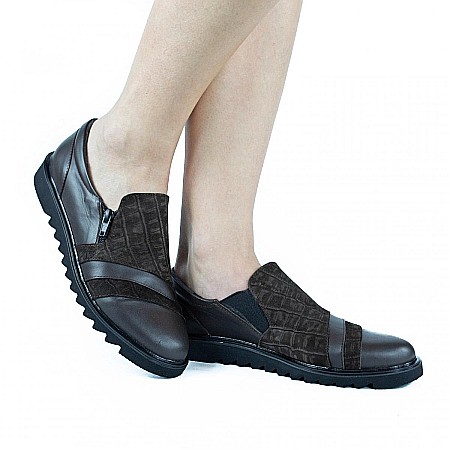 Pantofi cu talpa joasa - Pantofi casual cu fermoar DM2102