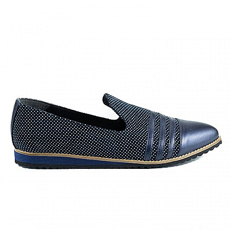 Pantofi cu talpa joasa - Loafers cu buline DM2105