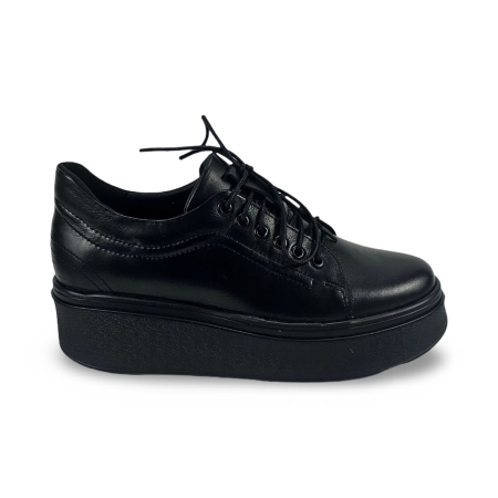 Incaltaminte sport casual - Pantofi casual din piele naturala DM 2507 negru