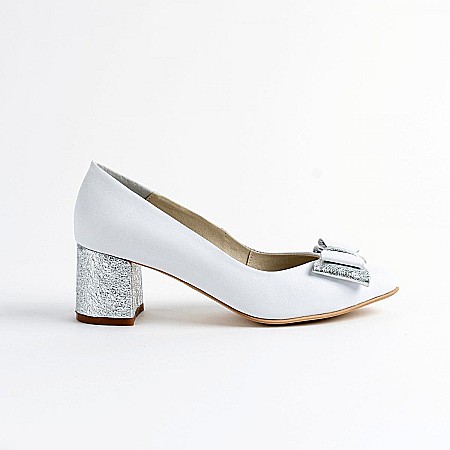 Pantofi cu toc - Pantofi eleganti cu toc mediu si fundita DM 2540