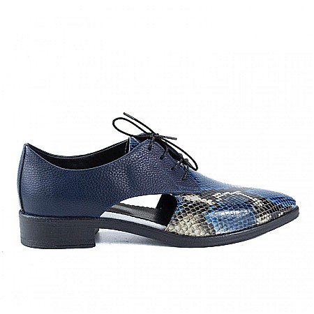 Pantofi cu talpa joasa - Pantofi Oxford snake decupati DM2014