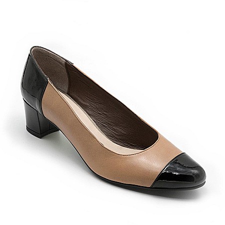 Pantofi - Pantofi pumps casual cu toc mediu