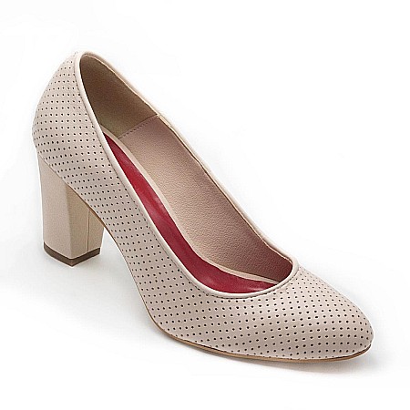 Pantofi cu toc - Pantofi pumps casual perforati DM1621