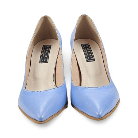 Pantofi dama din piele naturala - Pantofi stiletto DM 2007 SN bleo