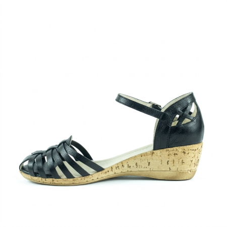 Sandale - Sandale cu talpa ortopedica DM 1726 negru