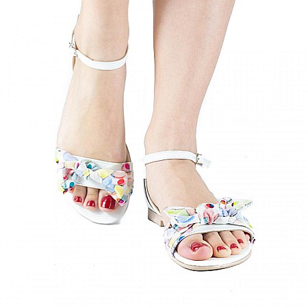 Sandale - Sandale flat cu fundita DM 1826F