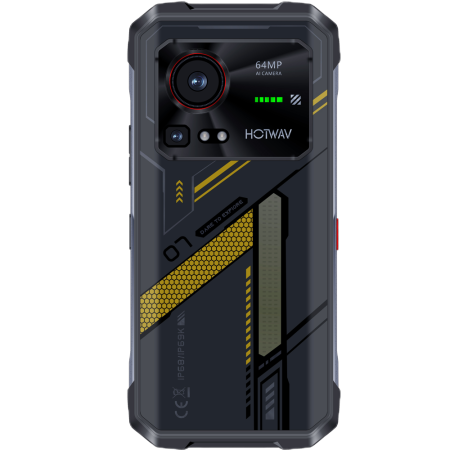 Telefon Hotwav Hyper 7 Dimensity 7050 5G 256GB NFC RGB Light Yellow [2]