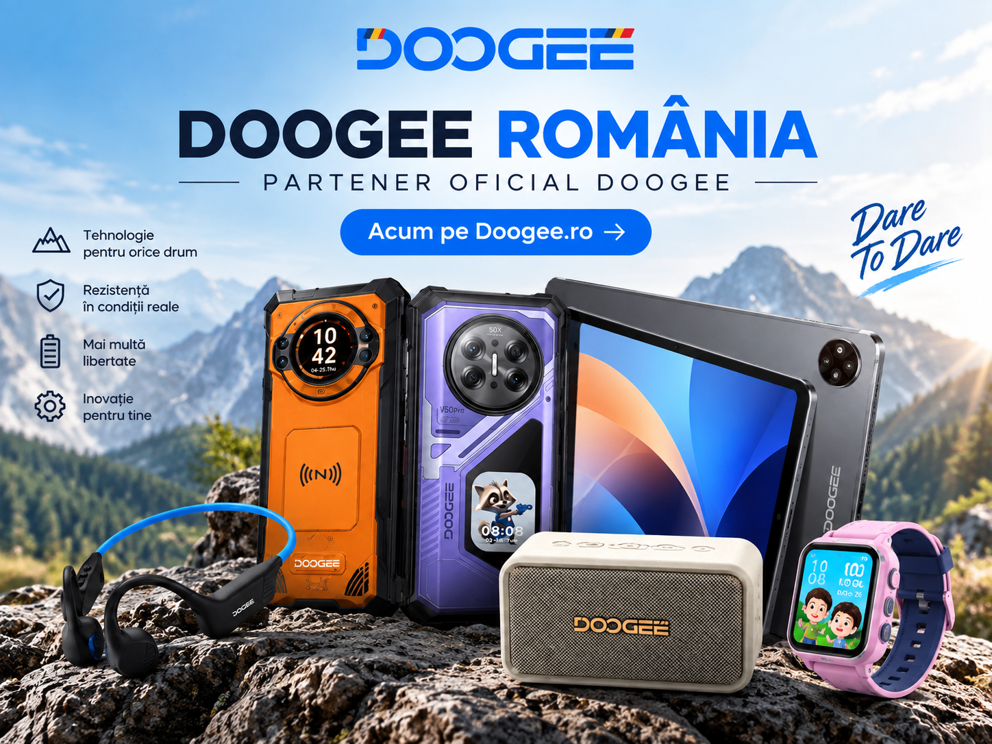 DOOGEE este oficial în România! Descoperă Doogee.ro, noua casă a universului DOOGEE