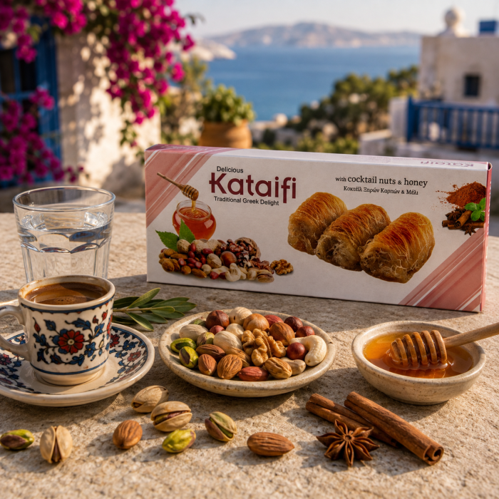 Cataif cu mix de nuci și miere 130 g | Dor de Grecia [4]