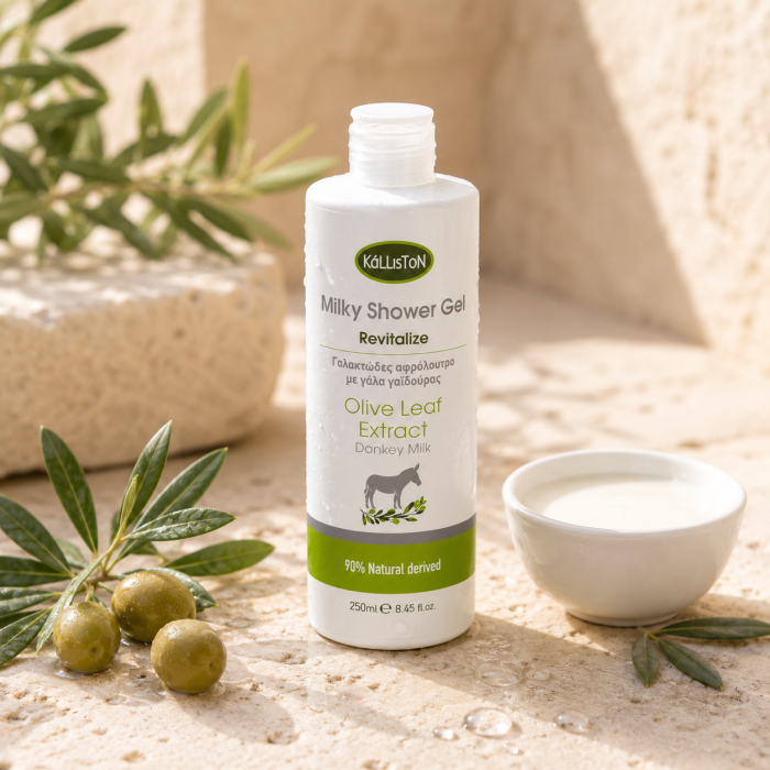 Gel de duș cu lapte de măgăriță Kalliston 250 ml | Dor de Grecia [5]