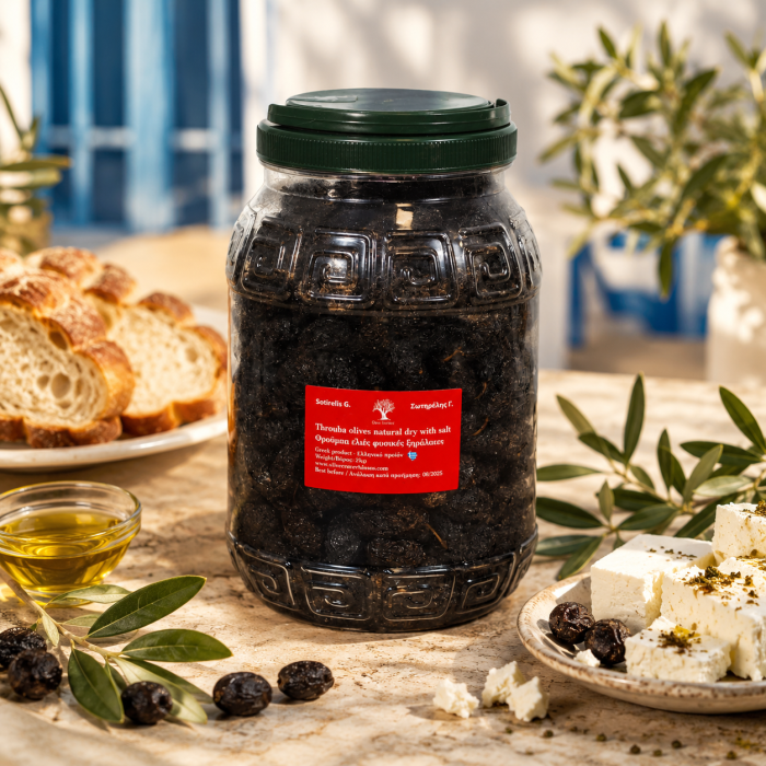 Măsline uscate cu sare de mare Sotirelis 2 kg – Thassos | Dor de Grecia [4]