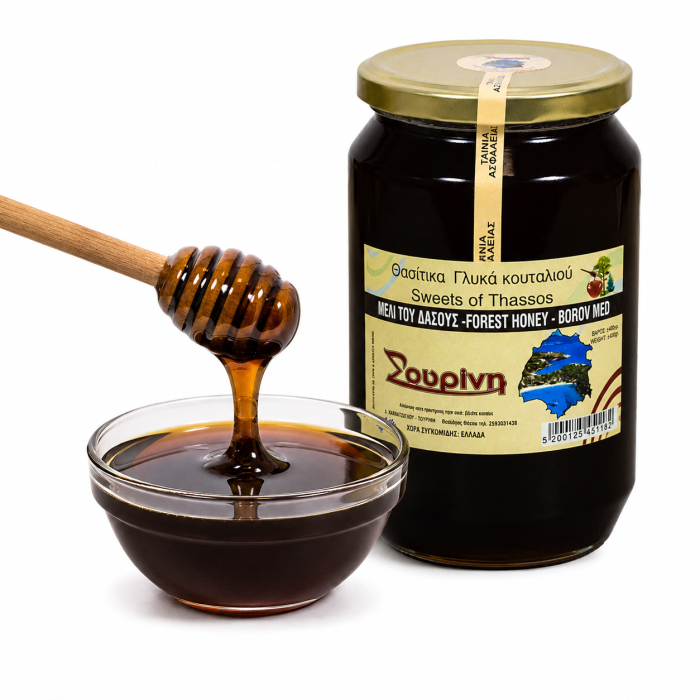 Miere din flori de pădure Sourini 950 g – miere grecească | Dor de Grecia [3]