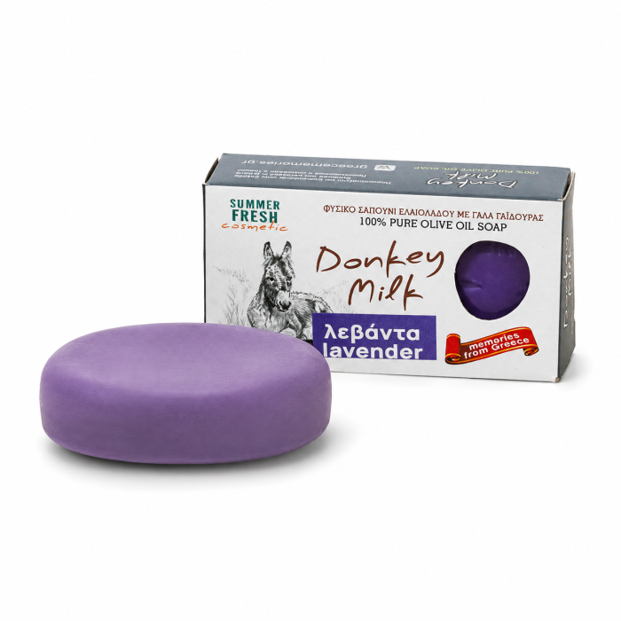 Săpun cu lapte de măgăriță și parfum de lavandă 100 g | Dor de Grecia [3]