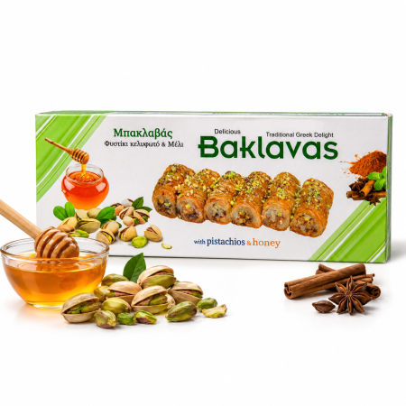 Baclava cu fistic și miere 130 g | Dor de Grecia [2]