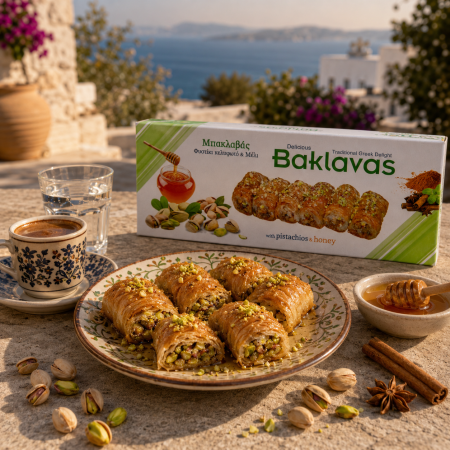 Baclava cu fistic și miere 130 g | Dor de Grecia [4]