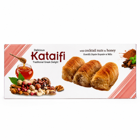Dulciuri - Cataif cu mix de nuci și miere 130 g | Dor de Grecia