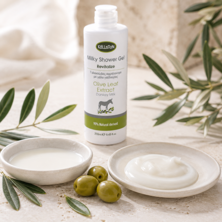 Gel de duș cu lapte de măgăriță Kalliston 250 ml | Dor de Grecia [3]