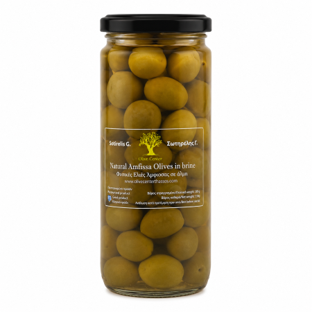 Măsline - Măsline Amfissa în saramură 300 g – Grecia | Dor de Grecia