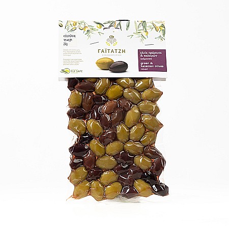 Măsline - Mix măsline verzi și kalamata, în vid, Gaitatzi, 250 g