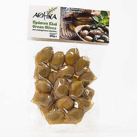 Măsline - Măsline verzi, în vid, Athina, 250 g