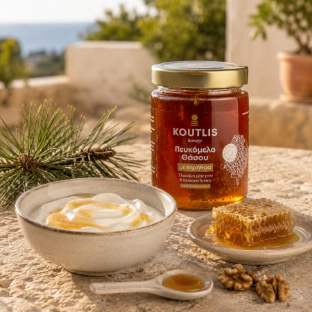 Miere de pin cu fagure Koutlis 450 g – miere grecească | Dor de Grecia [3]