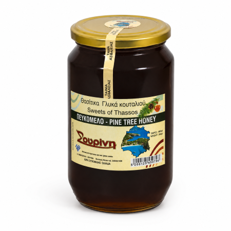 Miere de pin Sourini 950 g – miere grecească | Dor de Grecia [1]