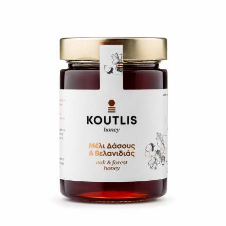 Miere de albine - Miere de stejar și flori de pădure Koutlis 450 g | Dor de Grecia