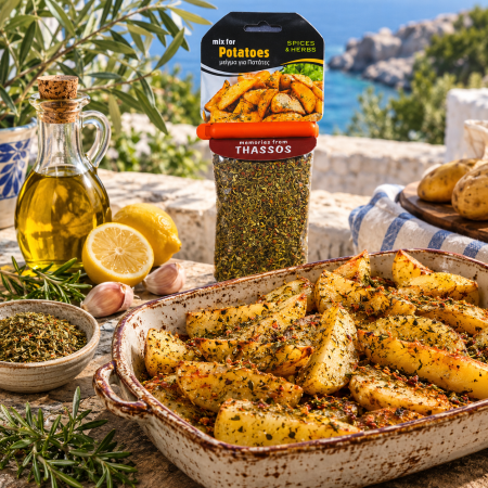 Condimente grecești pentru cartofi – mix mediteranean | Dor de Grecia [4]