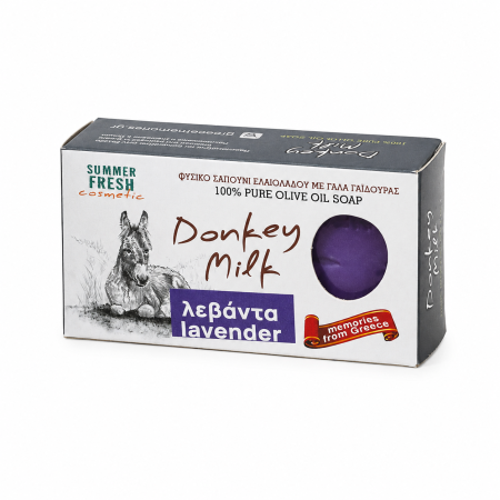 Săpun cu lapte de măgăriță și parfum de lavandă 100 g | Dor de Grecia [1]