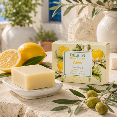 Săpun cu ulei de măsline și extract de lămâie Kalliston 150 g | Dor de Grecia [4]