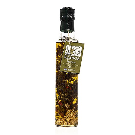 Ulei de măsline - Ulei de măsline cu ierburi și condimente, Kliros, 250 ml