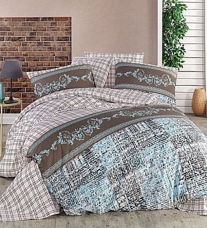 Lenjerii de pat bumbac ranforce - Lenjerie de pat dublu din bumbac ranforce Begenal CARRERA 2