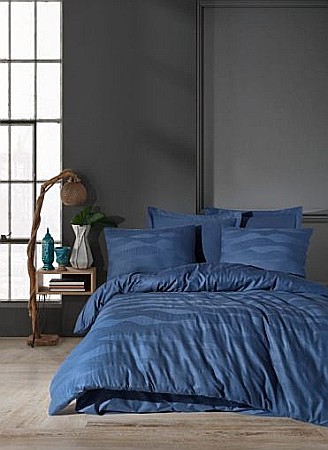 Lenjerii de pat din bumbac - Lenjerie de pat dublu premium King Supreme tesatura jaquard Saheser