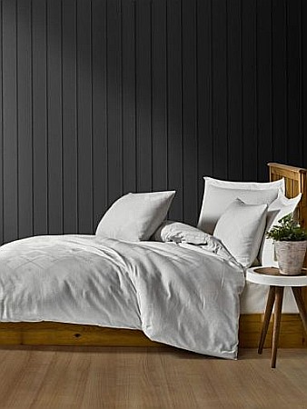 Lenjerii de pat din bumbac - Lenjerie de pat dublu premium King Supreme tesatura jaquard Saheser