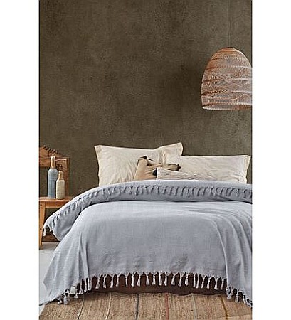 Bumbac - Cuvertura de pat dublu bumbac  Viaden Home, Sidney - Light Grey