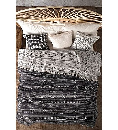 Cuverturi si paturi - Cuvertura de pat dublu bumbac 100%  Viaden Home Ikona - Anthracite